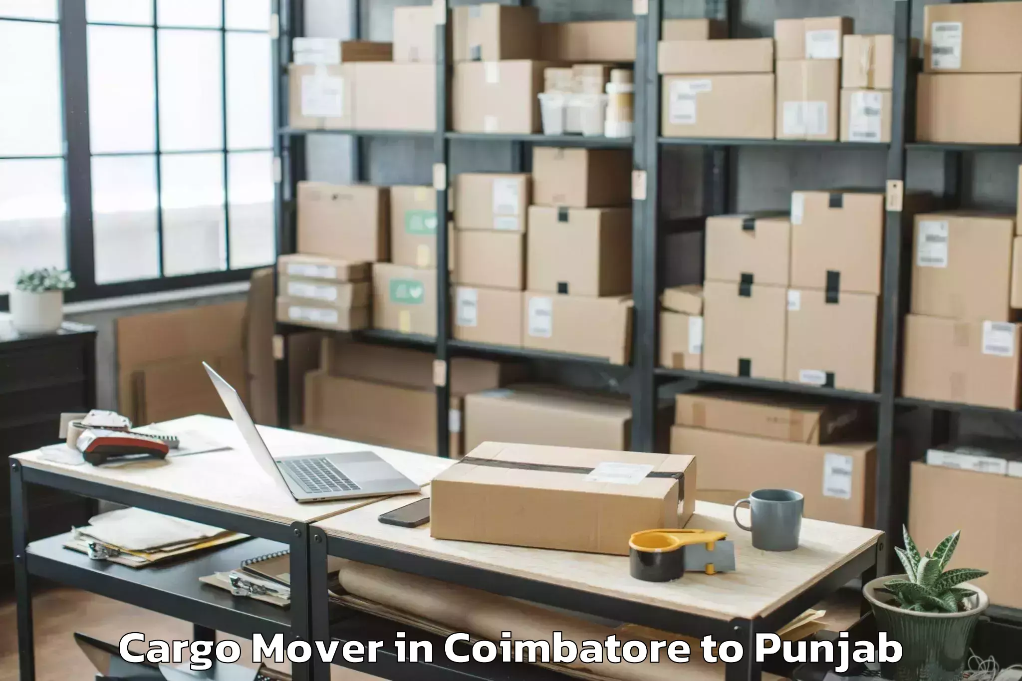 Book Your Coimbatore to Central University Of Punjab B Cargo Mover Today